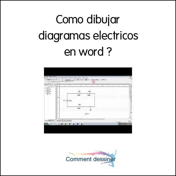 Como dibujar diagramas electricos en word